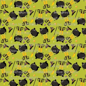 

witch let smelter Halloween Knit knitted fabric Jack Skull polyster Jersey Fabric Knitting Patchwork DIY baby clothing Sewing