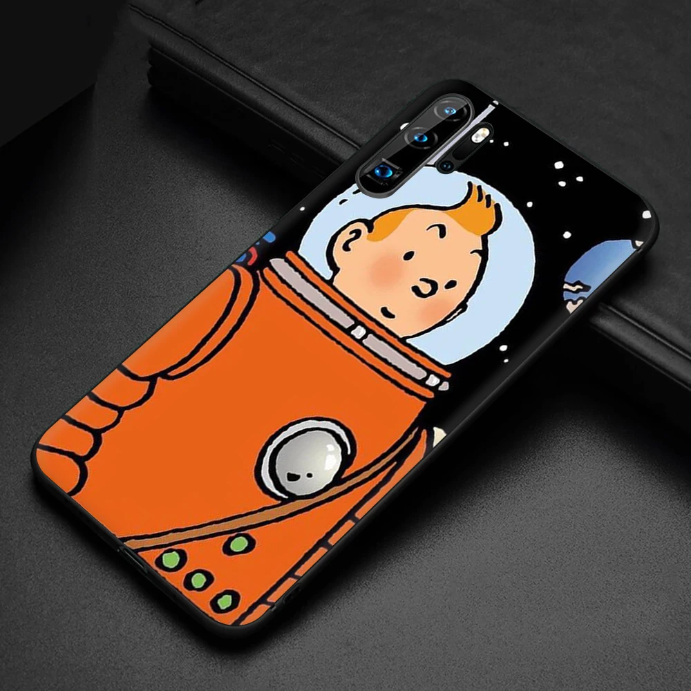 The Adventures of Tintin New Fun Soft Silicone phone case for Huawei P8 P9 P10 P20 P30 Lite Mini Pro P Smart Z Plus - Color: B2