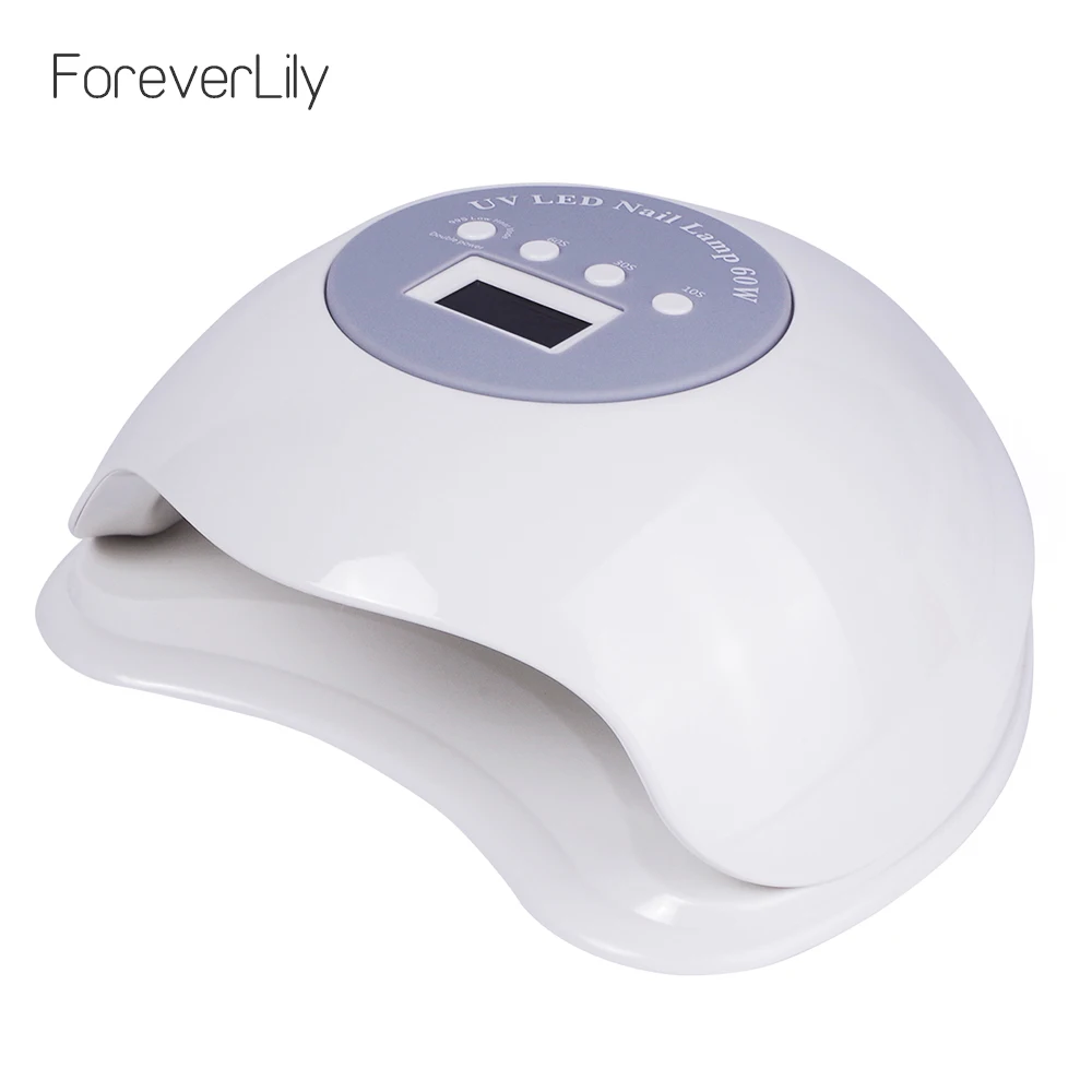 УФ-лампа Foreverlily 60 Вт ледяная лампа для ногтей 10 S/30 S/60 S/99 S таймер низкий нагрев