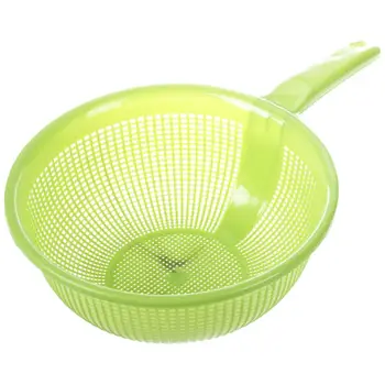 

Kitchen Home Platic Random Color Long Handle Rice Strainer Filter