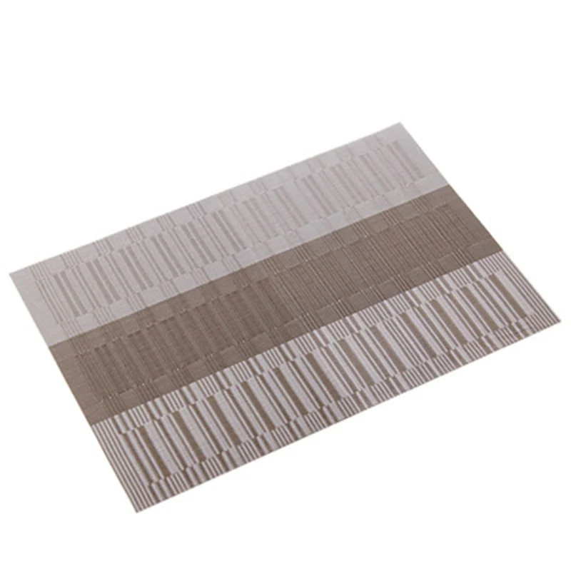 

Hot 6PCS Placemats Heat-Resistant Stain Resistant Anti-Skid Washable Table Mats Square PVC Placemats D6