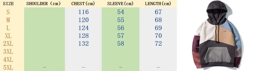 HEYGUYS Color Block Patchwork Fleece Hoodies Mens Winter Hip Hop Fashion Pullover Hooded Sweatshirts Men Hoodie Streetwear