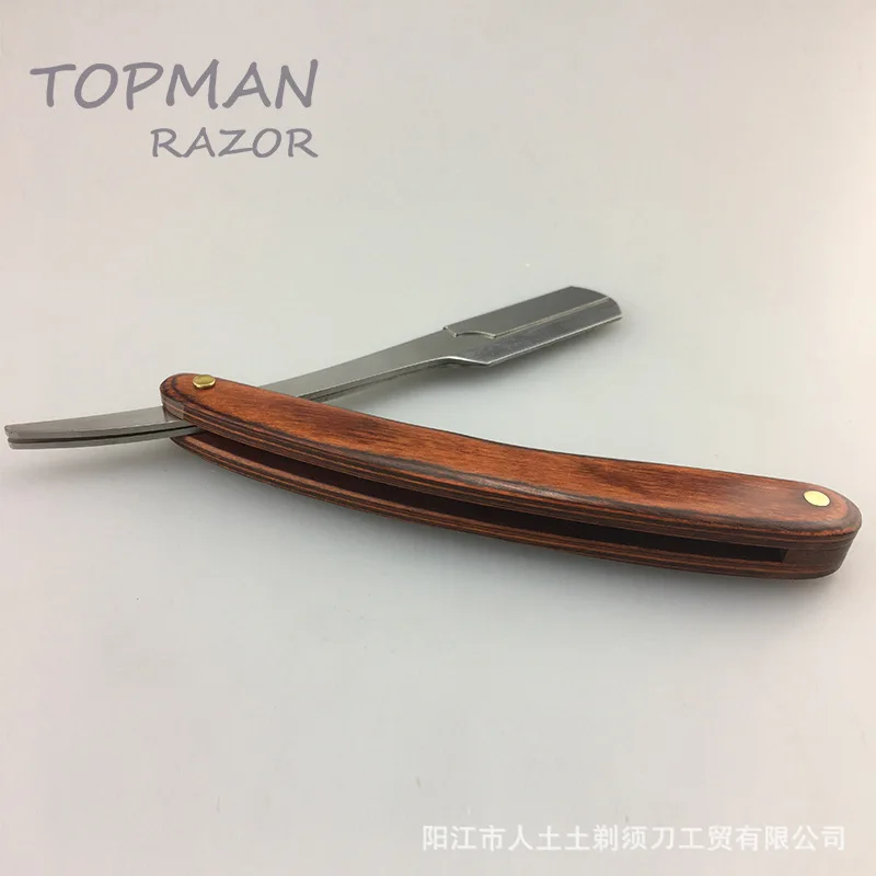 Color Wood Knife Holder Manual Scraper Razor Handle Razor Holder Men Shaving Barber Tools G1105 4