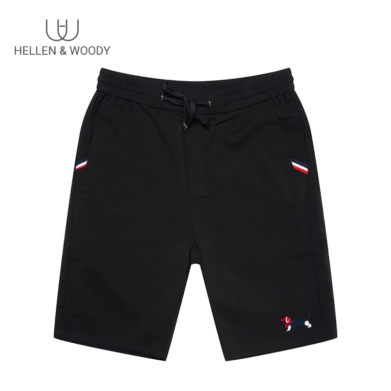 HW летние новые черные повседневные шорты тренд черные модные индивидуальные повседневные джинсы мужские пять очков шорты