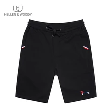 HW летние новые черные повседневные шорты тренд черные модные индивидуальные повседневные джинсы мужские пять очков шорты