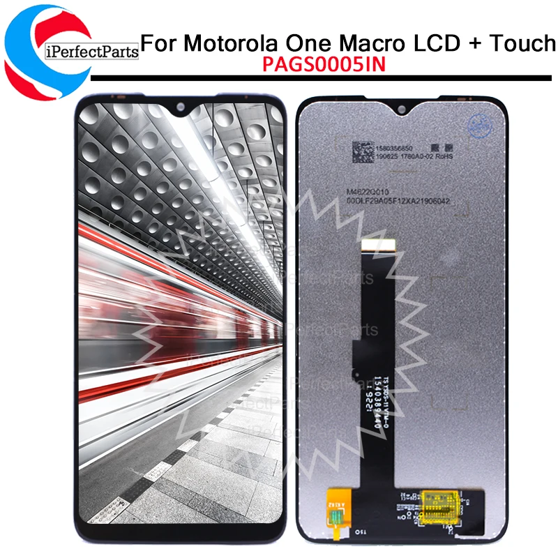 For Motorola One Macro LCD With Frame Display Touch Panel
