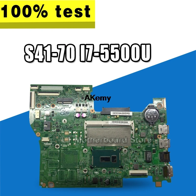 

FOR Lenovo S41-70 U41-70 i2000 Laptop motherboard CPU I7 5500U DDR3 integrated graphics card 100% test OK