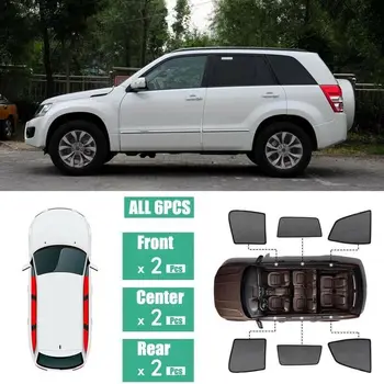 

For Suzuki Grand Vitara 2015+ 6Pcs Windows Sunshade UV Ray Protector Block Privacy Visor