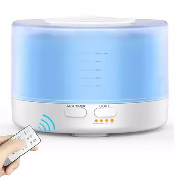 

700ML Remote Control Ultrasonic Oil Diffuser Air Humidifier Aroma Lamp Aromatherapy Electric Mist Maker for Home Office