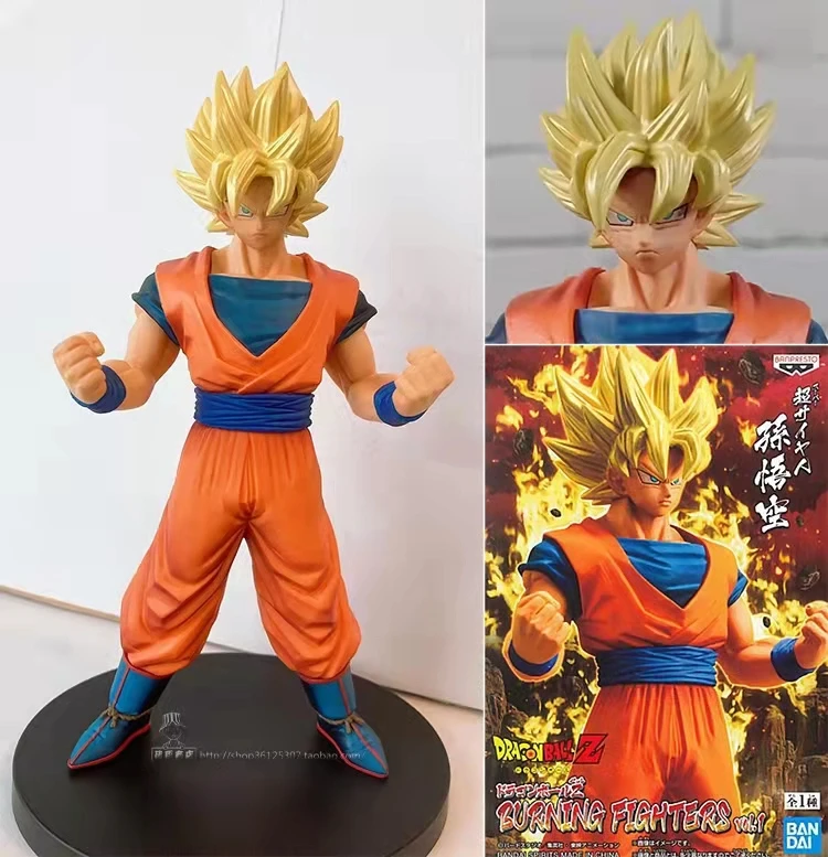 Оригинальные фигурки Banpresto DBZ сжигающие бойцов vol.1 SSJ GOKU Детские модели игрушки