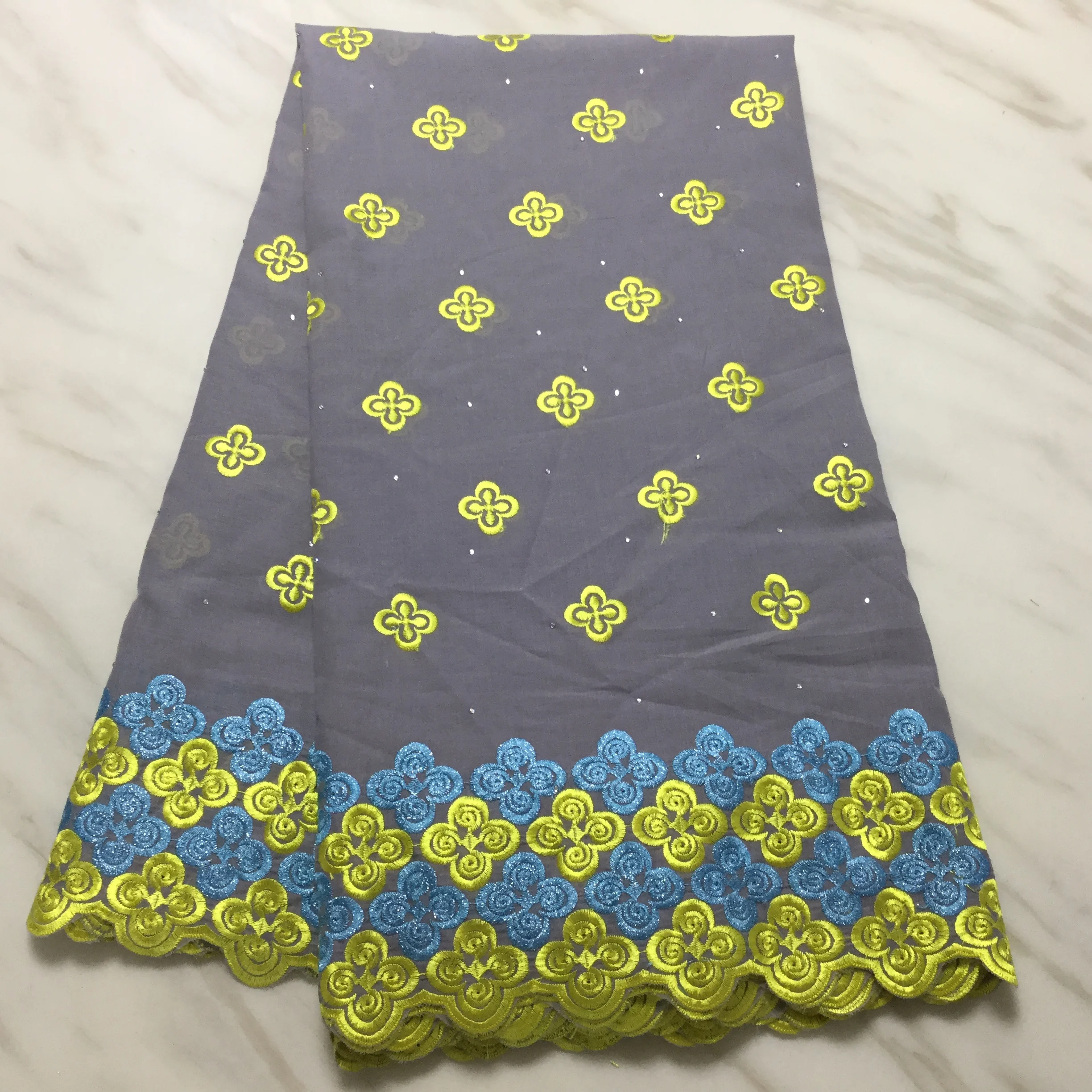 Модная швейцарская вуаль кружевная ткань/швейцарская кружево с серым