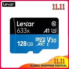 Lexar 633x карта mirco-sd 32 Гб 64 Гб micro sd карта памяти tf карта 128 ГБ 256 ГБ 512 Гб класс 10 для мобильного телефона