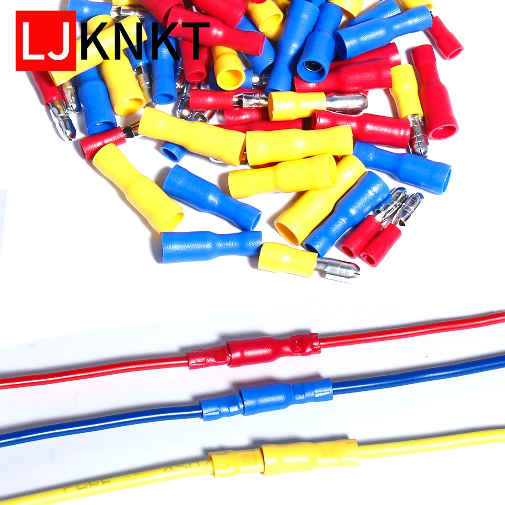 

Cold pressure bullet terminal safety insulation durable and fast pluggable wire plug spring insulation connector mixed wholesale
