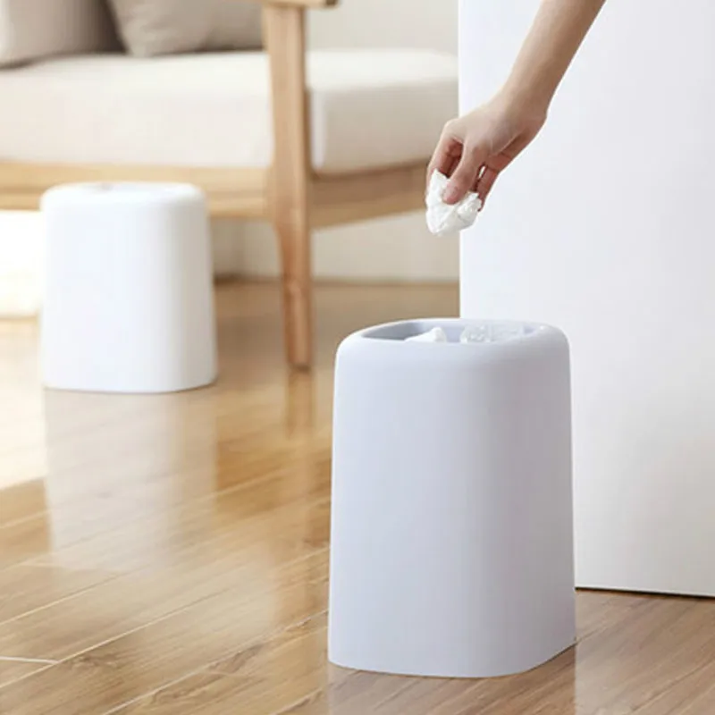 LEDFRE квадратная пластиковая мусорная корзина Северной Европы для кухни живых