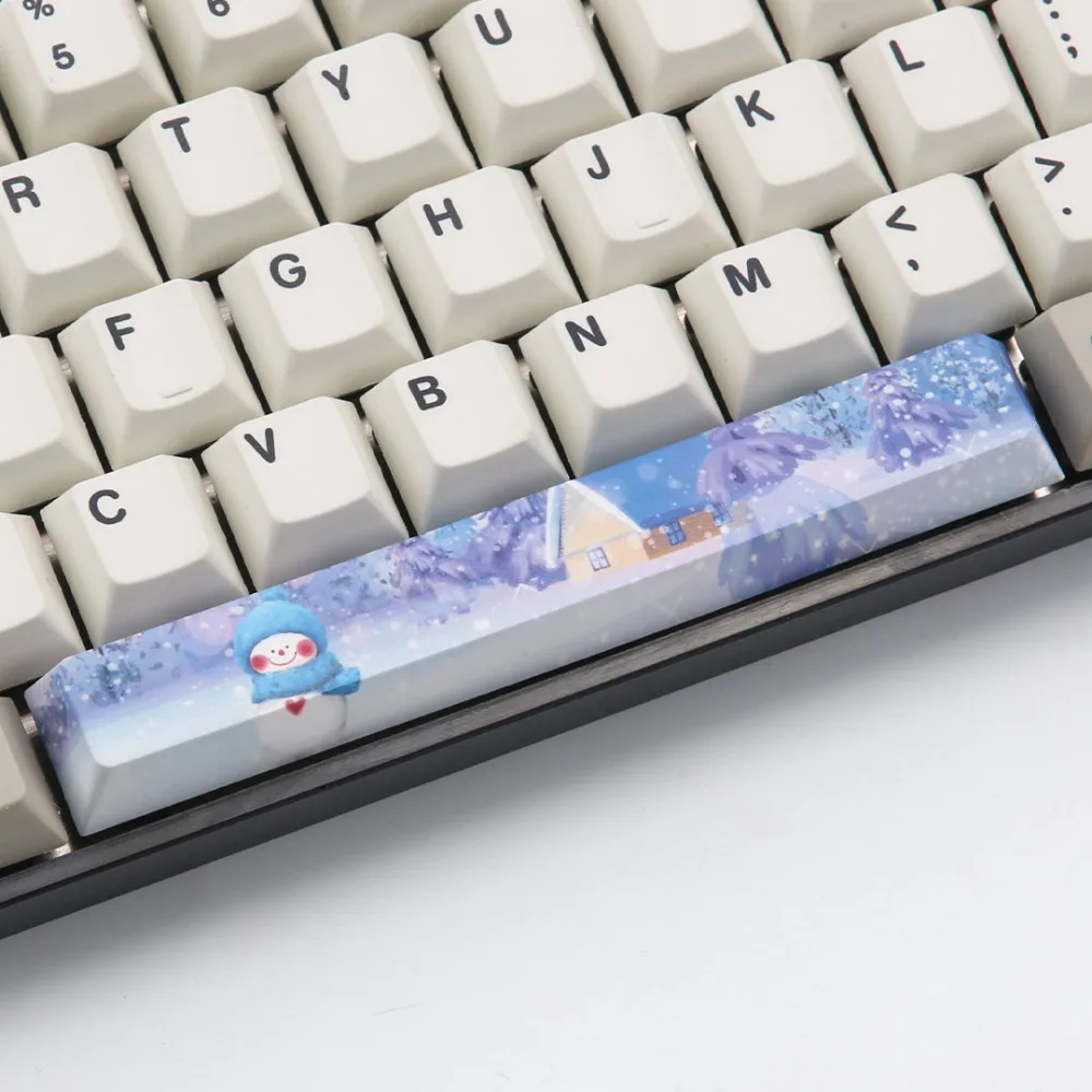 Пятисторонний краситель-подложка Spacebar PBT 6.25U Вишневый профиль keycap для DIY механической клавиатуры