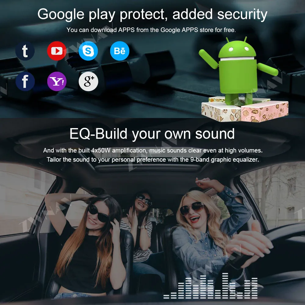 Clearance 13.6" Android 9.0 DSP Car GPS Navigation For TOYOTA LAND CRUISER LC200 2016-2019 Multimedia player radio tape recorder head unit 30