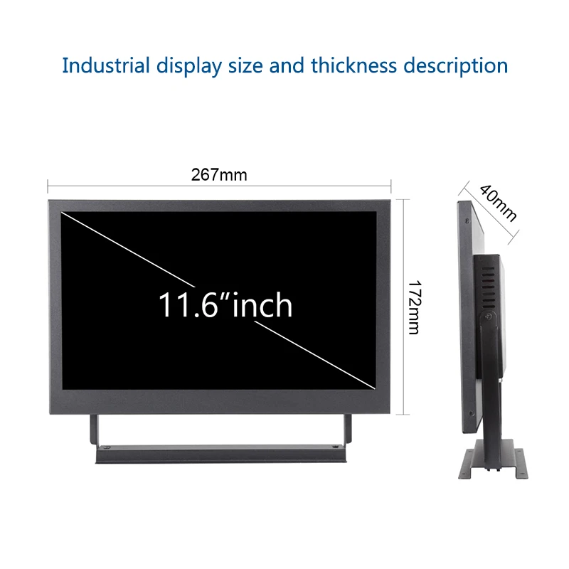 13,3/15,6 ''1366x768 портативный компьютерный монитор ПК HDMI HD ips lcd 10,1/11,6 дюймов монитор дисплея для камеры PS3 PS4 Xbox360 - Цвет: 11.6 inch