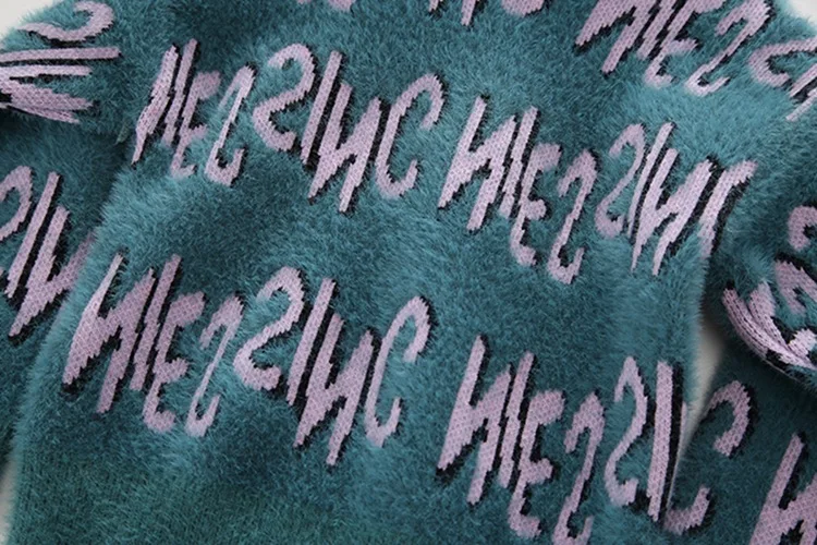 Модная зимняя одежда Детский свитер с буквенным принтом, круглый вырез свитер кардиган Свитер для девочек детское шерстяное пальто ины хлопок для маленьких мальчиков