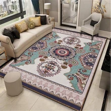 Персидский стиль ковер и ковер для гостиной спальни Ретро домашние декоративные ковры диван журнальный столик для кабинета нескользящий коврик для пола