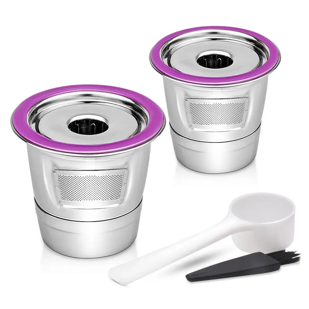 

Portable Reusable Stainless Steel Refillable Coffee Capsule Cup for K-eurig Machines Filter Baskets Capsules Coffee Filters