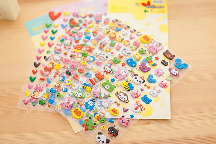 10 шт./партия Kawaii 3D Bubble Kids sticker s ПВХ DIY стикер принцесса автомобиль Девочки Мальчики Дети Подарки дневник в стиле Скрапбукинг