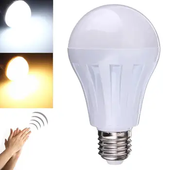 

E27 7W 5730SMD LED Induction Lamp Voice and Light Control 110-220V