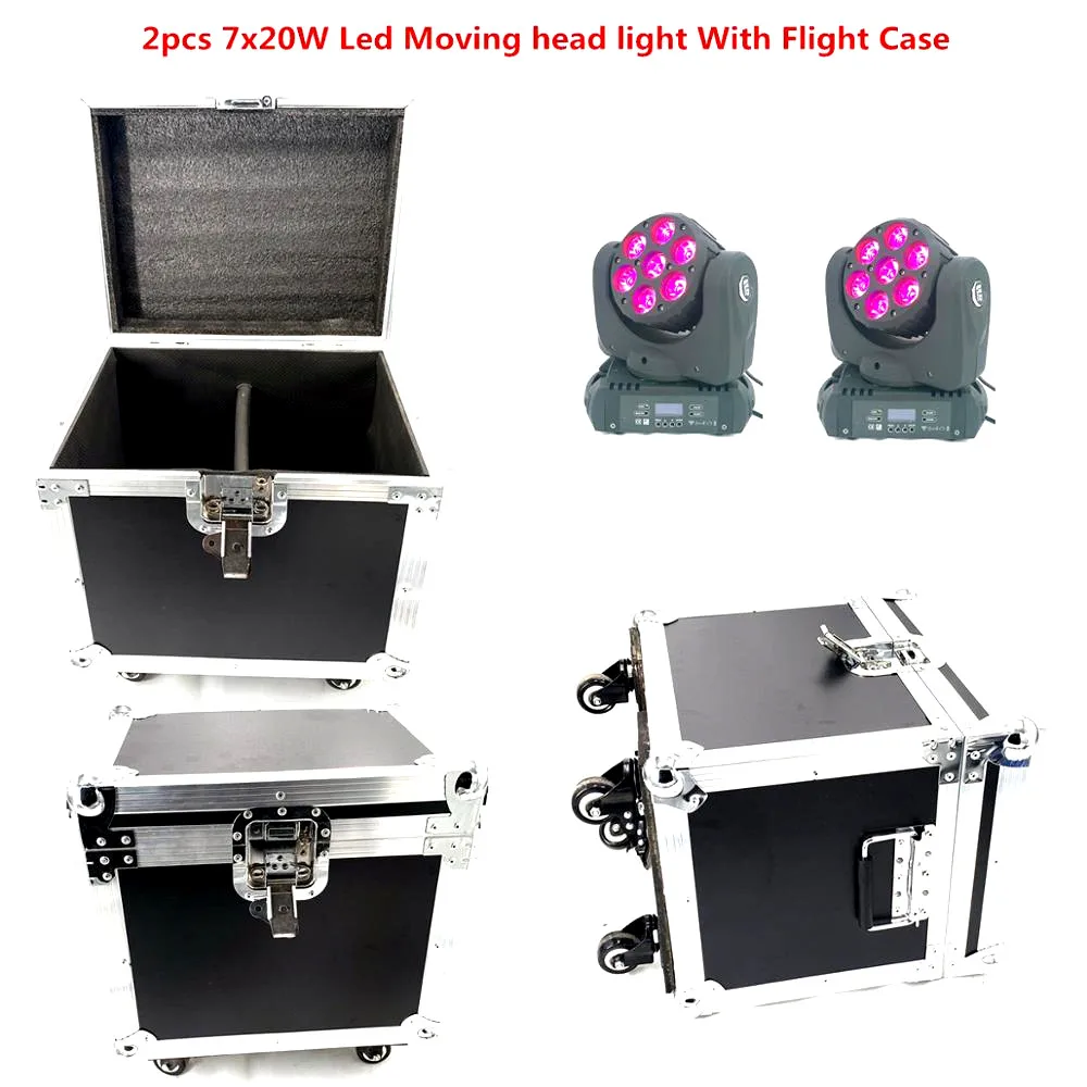 2pcs/Lot Led Wash 12x12w 7x20W LED Moving Head Light With Flight Case 150W Dj Equipment RGBW(CMY) Quad l | Лампы и освещение