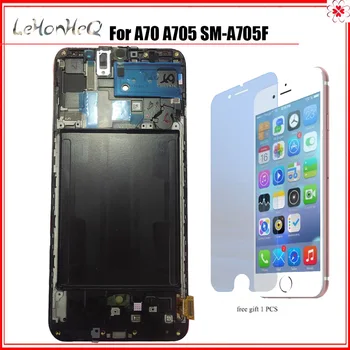 

Surper AMOLED LCD For Samsung Galaxy A70 A705 LCD A705F SM-A705F LCD Display Touch Screen Digitizer Assembly with frame