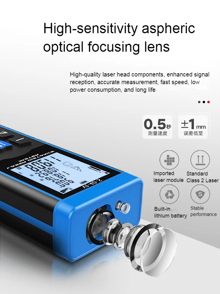 

Laser Rangefinder, High Precision Infrared Measuring Instrument, Handheld Distance Measuring Instrument, Laser Ruler, Electronic