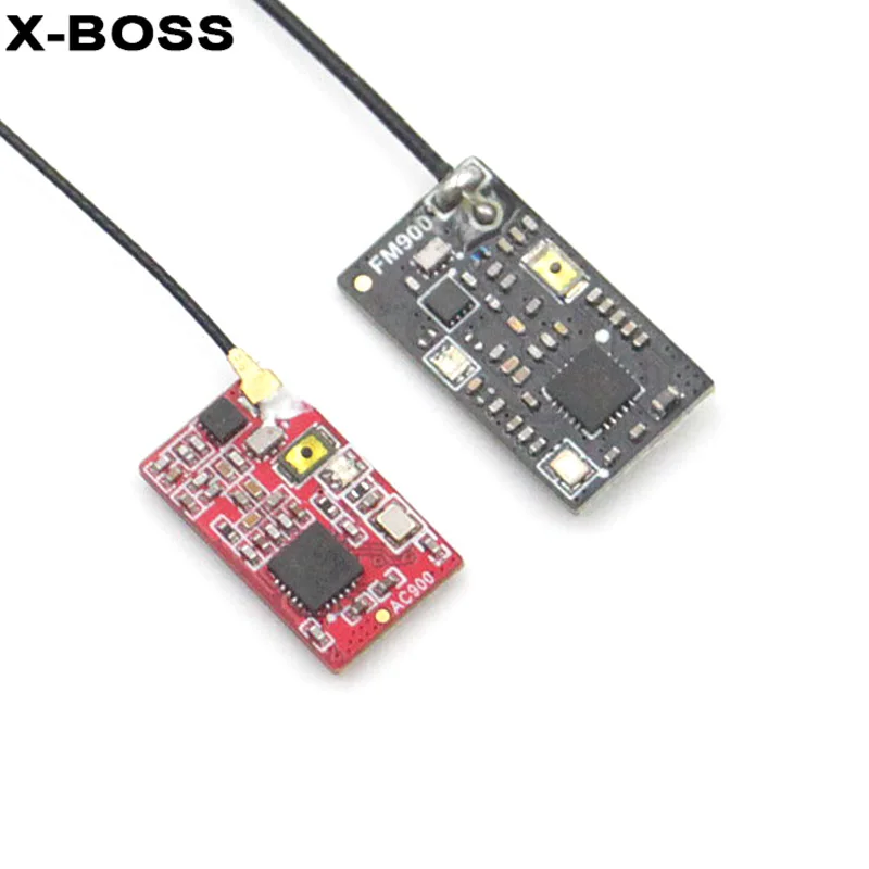 X-Boss Serie Ac900 S-Fhss Fm900 Fasst Rssi 4-6V Micro Ricevitore Recettore Per Rc Fpv Ad Ala Fissa Modello Di Aereo Droni