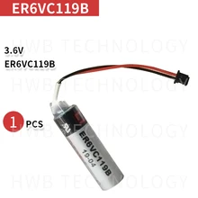 1 шт./лот Новая батарея ER6VC119B ER6V ER14500 PLC/3,6 V 2000mAh литиевая батарея с черным разъем