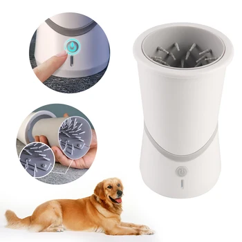 

Automatic Dog Paw Cleaner Cup Soft Combs Portable Outdoor Pet Foot Washer Cup Paw Clean Brush Quickly Wash Foot Cleaning Bucket