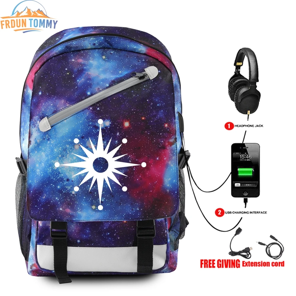 Модный многофункциональный рюкзак с зарядкой через USB, дорожная сумка для подростков, школьные сумки для мальчиков и девочек, дорожные сумки