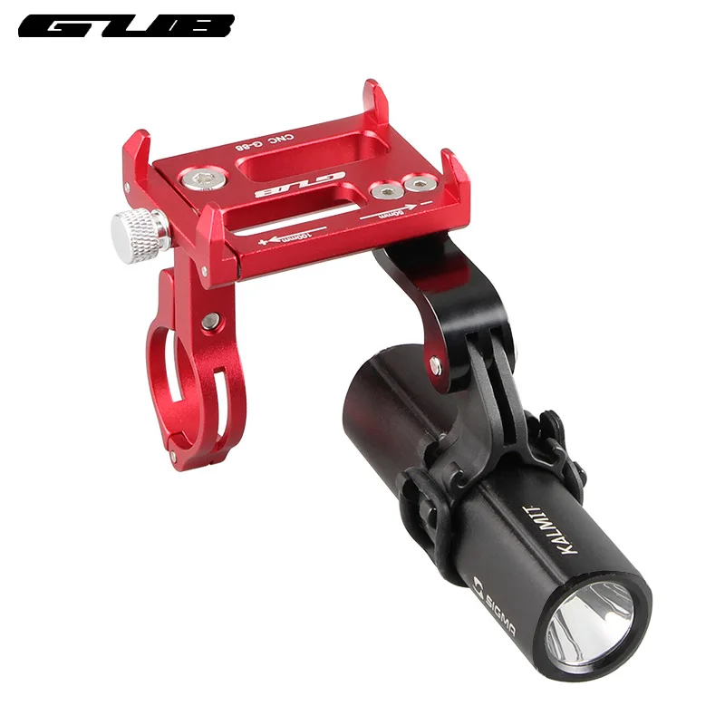 GUB G-88 Bicycle Handlebar Rack for Phone GPS Camera LED Lamp Mount Width Adjustable CNC Alloy Anodized Support Bracket