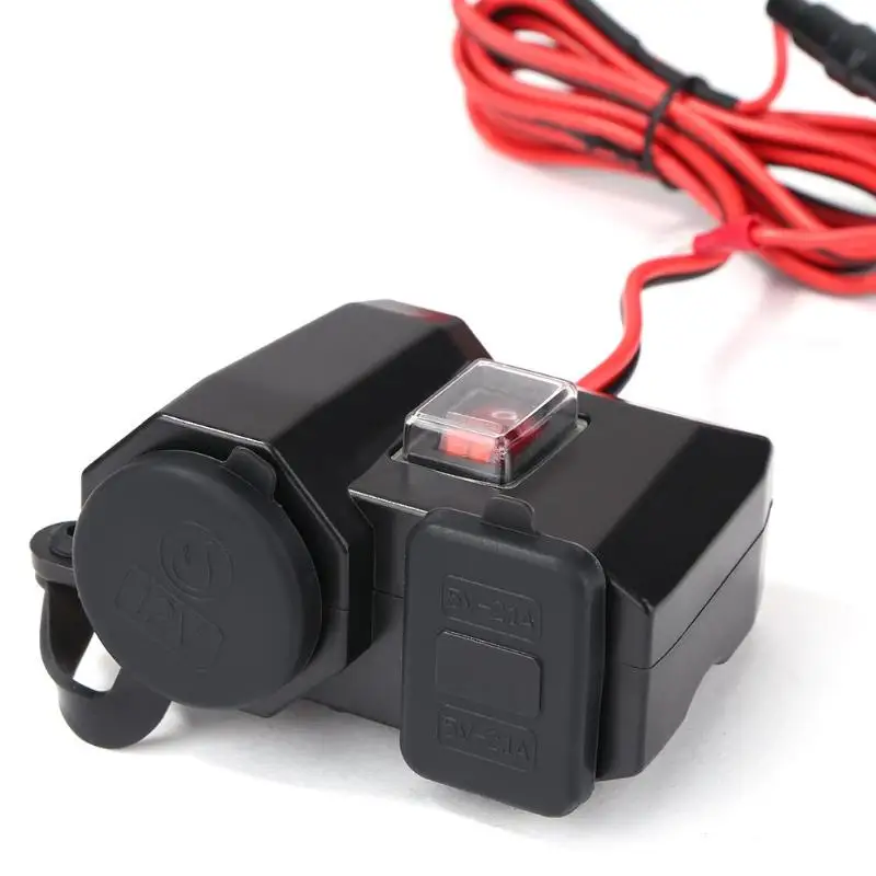 Горячая мотоциклетная Зажигалка USB зарядка автомобильный навигатор сотовый телефон USB быстрая зарядка портативный Вольтметр для мобильного телефона