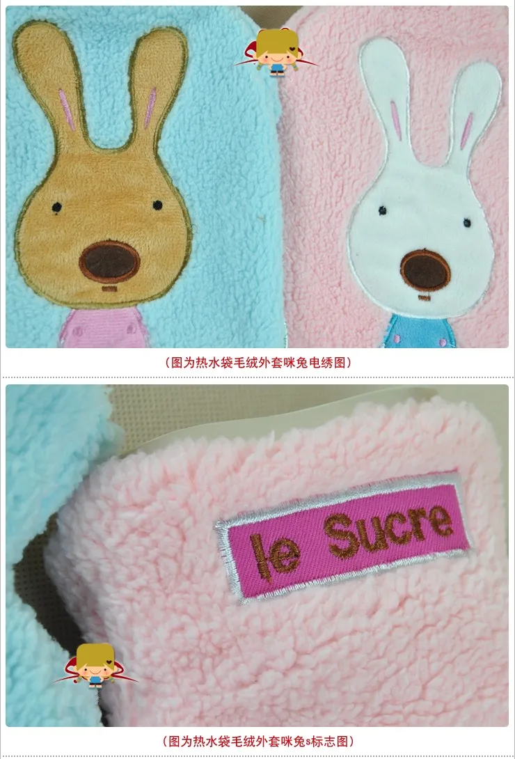 Плюшевые игрушки мешок горячей воды мультфильм Le Sucre Кот панда моющийся наполнение водой грелка