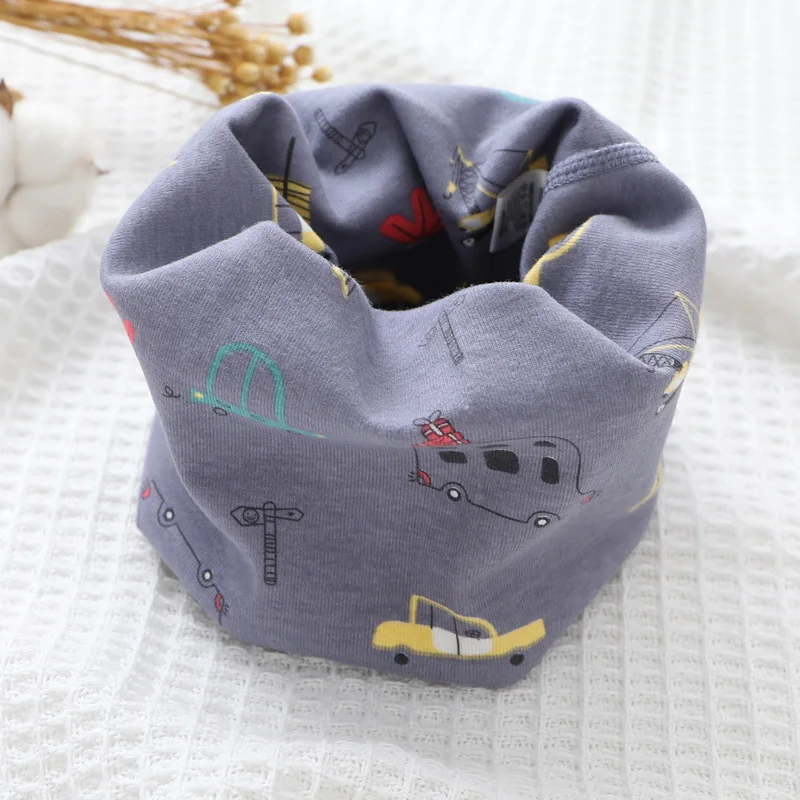 New Autumn Winter Children's Cotton Scarf Cartoon Kids Mufflers Outdoor Windproof Baby Warm Scarf Boys Collar Girls Neckerchief