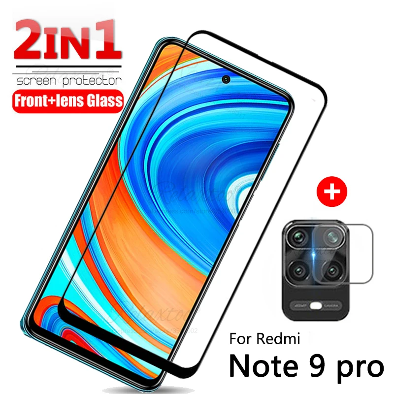 

2 IN 1 Tempered Glass for Xiaomi Redmi Note 8t 8 9 Pro max Protective Camera Lens Film on Redmi Note9 pro Screen Protector 9h