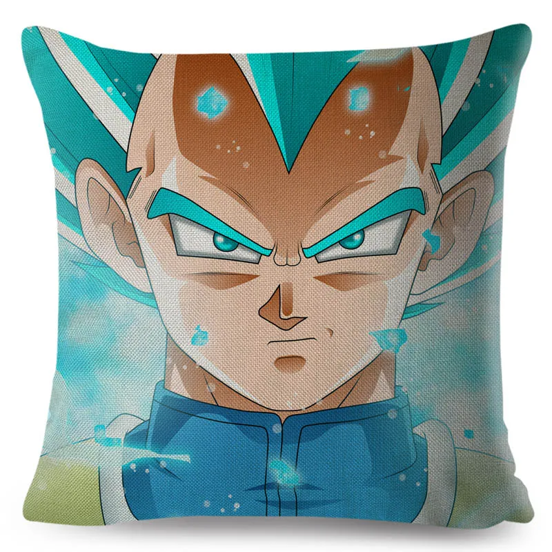 С рисунком из мультфильма «Жемчуг дракона Z сын Goku vegeta Broli льняная наволочка 45*45 см чехлы для диван, домашний декор Япония наволочка с аниме - Цвет: 4