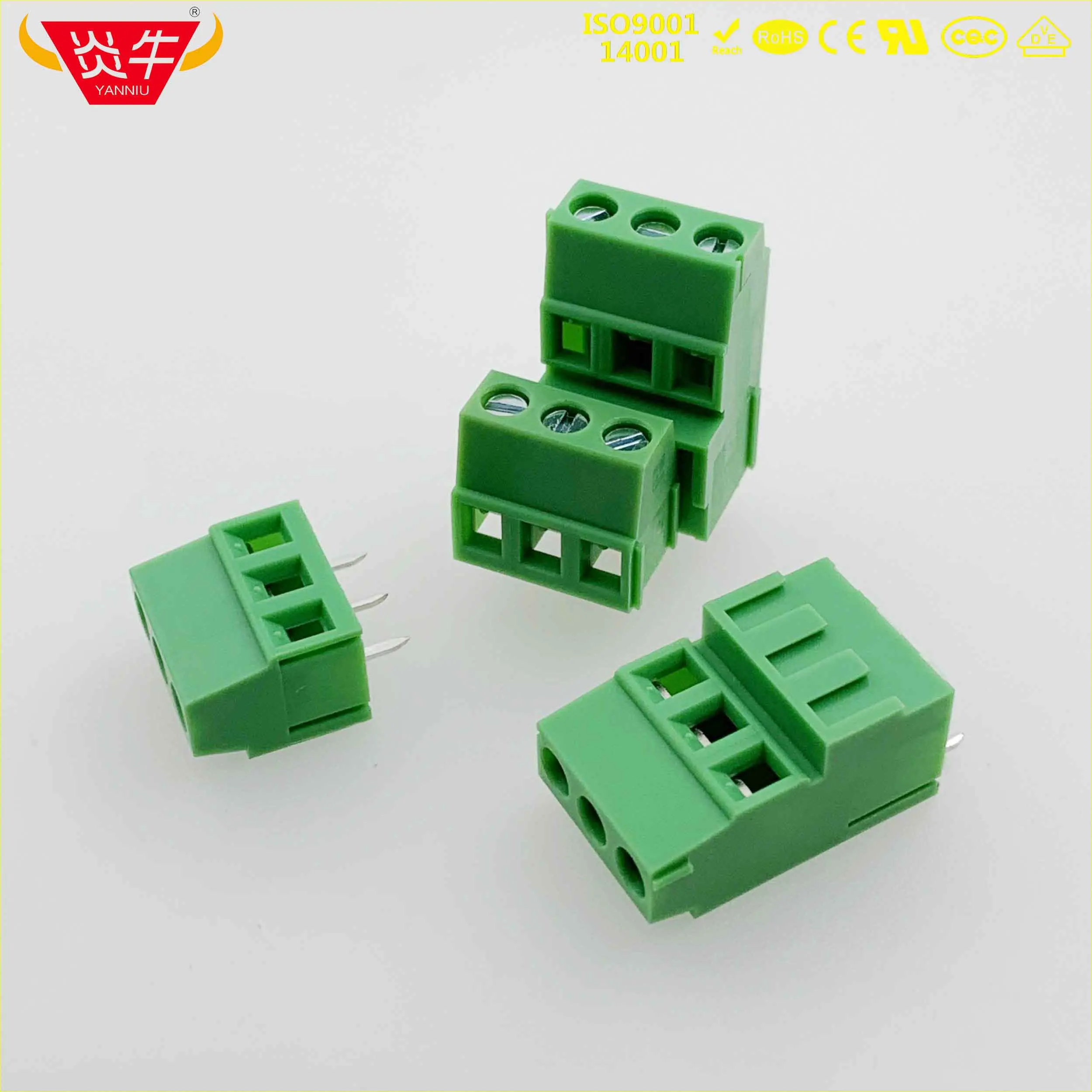 KF128A 5,0 2P 3P PCB универсальные Винтовые клеммные блоки DG500A KF128HL 5,0 мм 2PIN 3PIN MKKDS 1,5/3-5,08-1725041 PHOENIX DEGSON