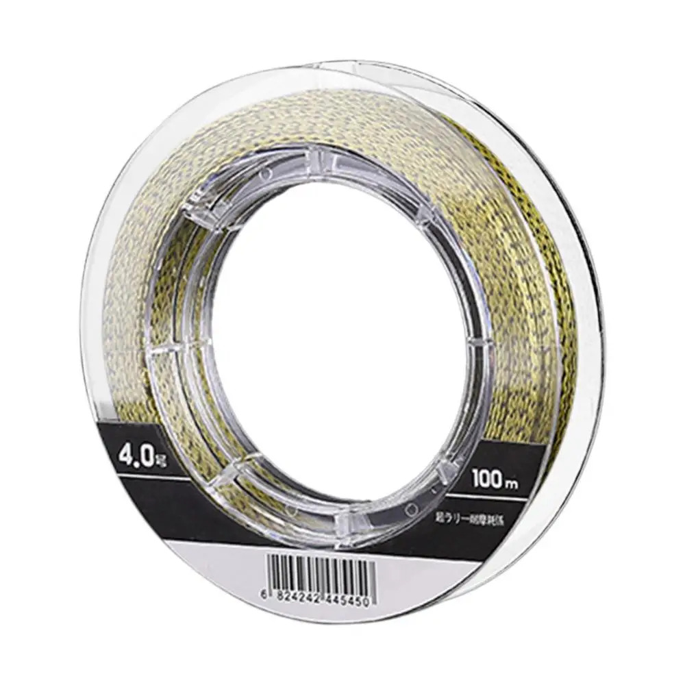 100m Invisible Fishing line Speckle Carp Fishing 3D Camouflage Sinking Thread Algae Fluorocarbon Coated Line