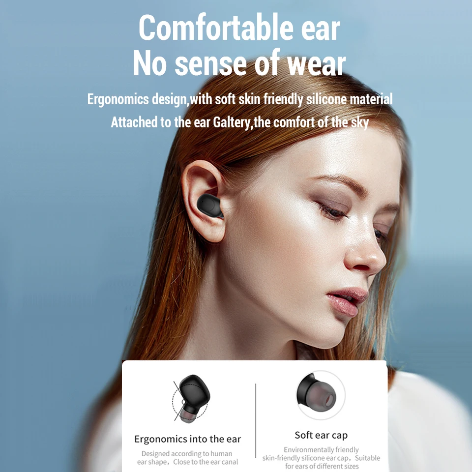 Bluetooth наушники беспроводные наушники мини TWS спортивные наушники для airdots Xiaomi Note 8 стерео гарнитура fone de ouvido для sony