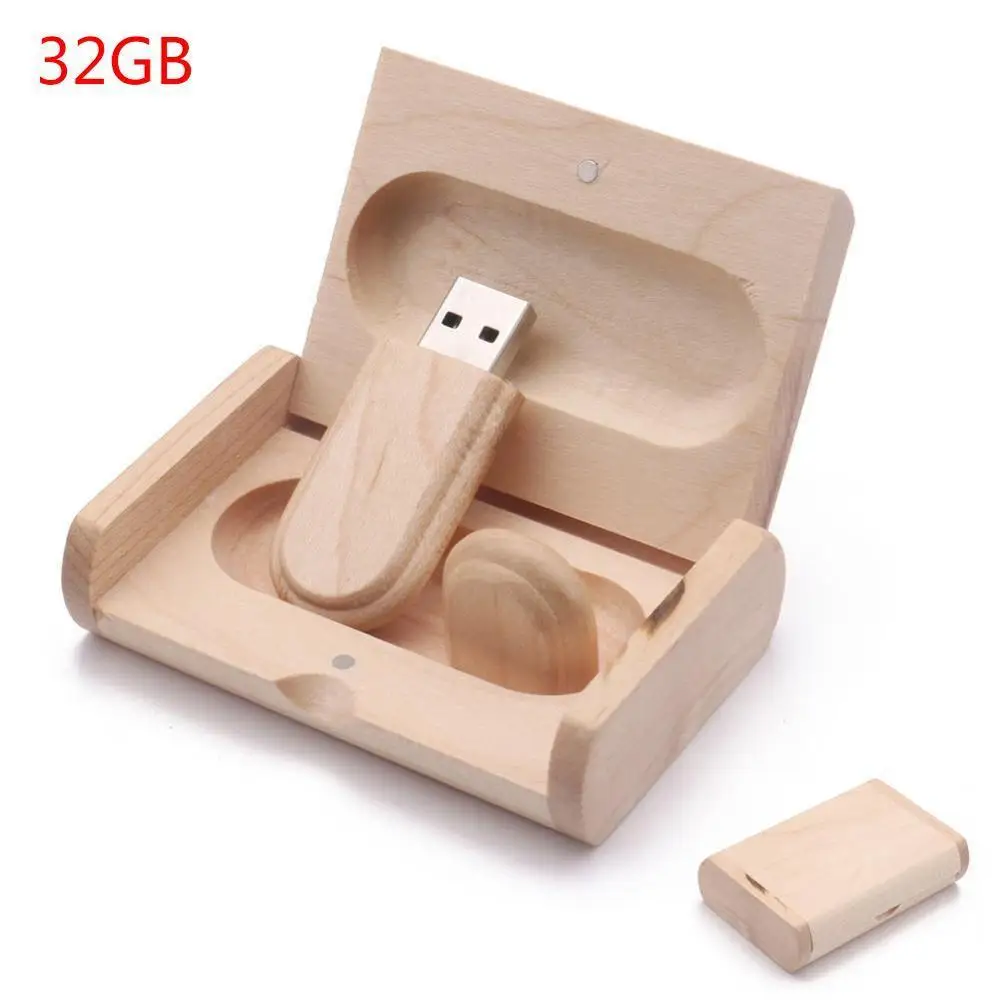 Горячий дешевый деревянный Usb флэш-накопитель 2,0 ручка Usb карта памяти Usb ключ Флешка 128 M/256 M/512 M/1G/2G/4G/8G/16G коробка подарки - Цвет: 32G
