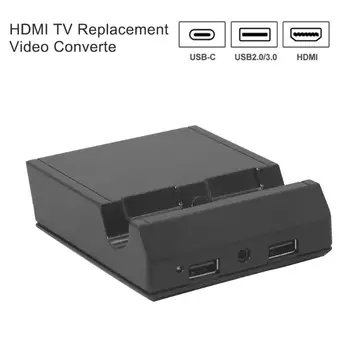 

HDMI Portable Charging Dock Environmental Protection and Durability Bracket TV Video Converter Fit for Nintend Switch NS