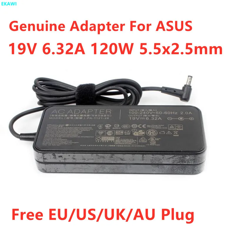 Натуральная A11-120P1A 19V 6.32A 120W AC Мощность адаптер для ноутбука ASUS серии ROG игровой