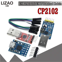 Cp2102 usb 2.0 para uart ttl 5pin conector módulo serial conversor stc substituir ft232 ch340 pl2303