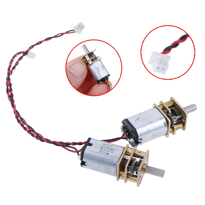 Hot! 1PCS DC 3V-6V 5V 55rpm Reduction Gearbox Slow Speed Micro N20 Full Metal Gear Motors