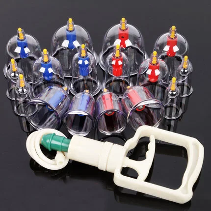 

massage gun24pcs Vacuum Cupping Medical Body Massage Magnets Cupping Therapy Acupressure Relaxation Relieve Pain Health Care