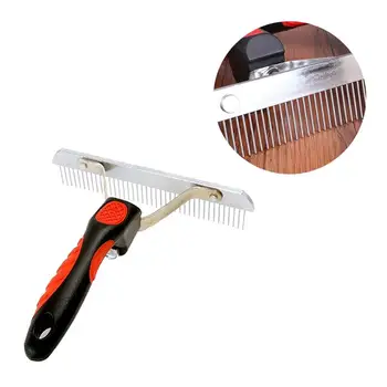 

Large Dogs Hairdressing Comb Dog Cleaning Supplies Pet Beauty Comb Hair Brush for Pet Dog (Black + Silver)