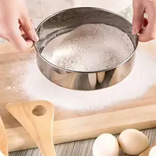 1 шт. сито тонкой сетки кондитерские изделия из нержавеющей стали порошковая сахарная выпечка инструмент фильтр муки